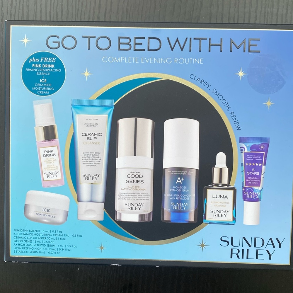 Sunday Riley Go To Bed With Me Complete Anti-Aging Night Routine